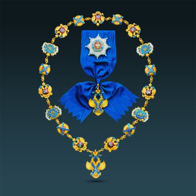 A0039-13012, Орден Святого апостола Андрея Первозванного (золото, серебро, золочение, эмаль)