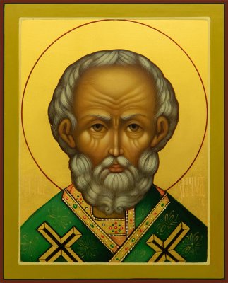 Y0145-97095, Икона "Св. Николай Чудотворец оплечный" 13х16 2 кат.