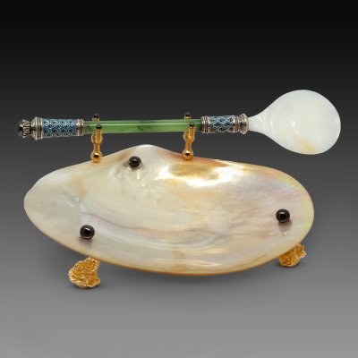 Q0221-13001, Икорница "Морская раковина"