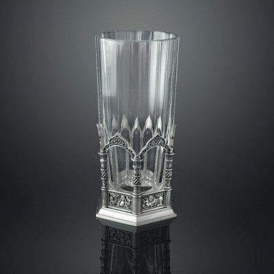 Q0188-10001, Подстаканник "Терем-Теремок" (серебро) Вес 159,63 гр.